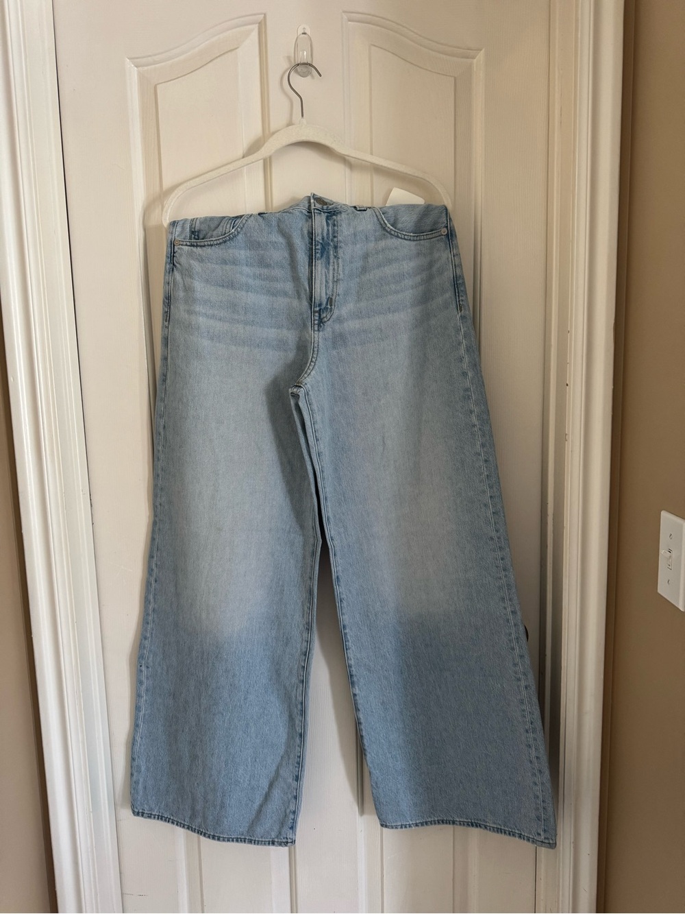 Madewell Light Wash Wide Leg Jeans